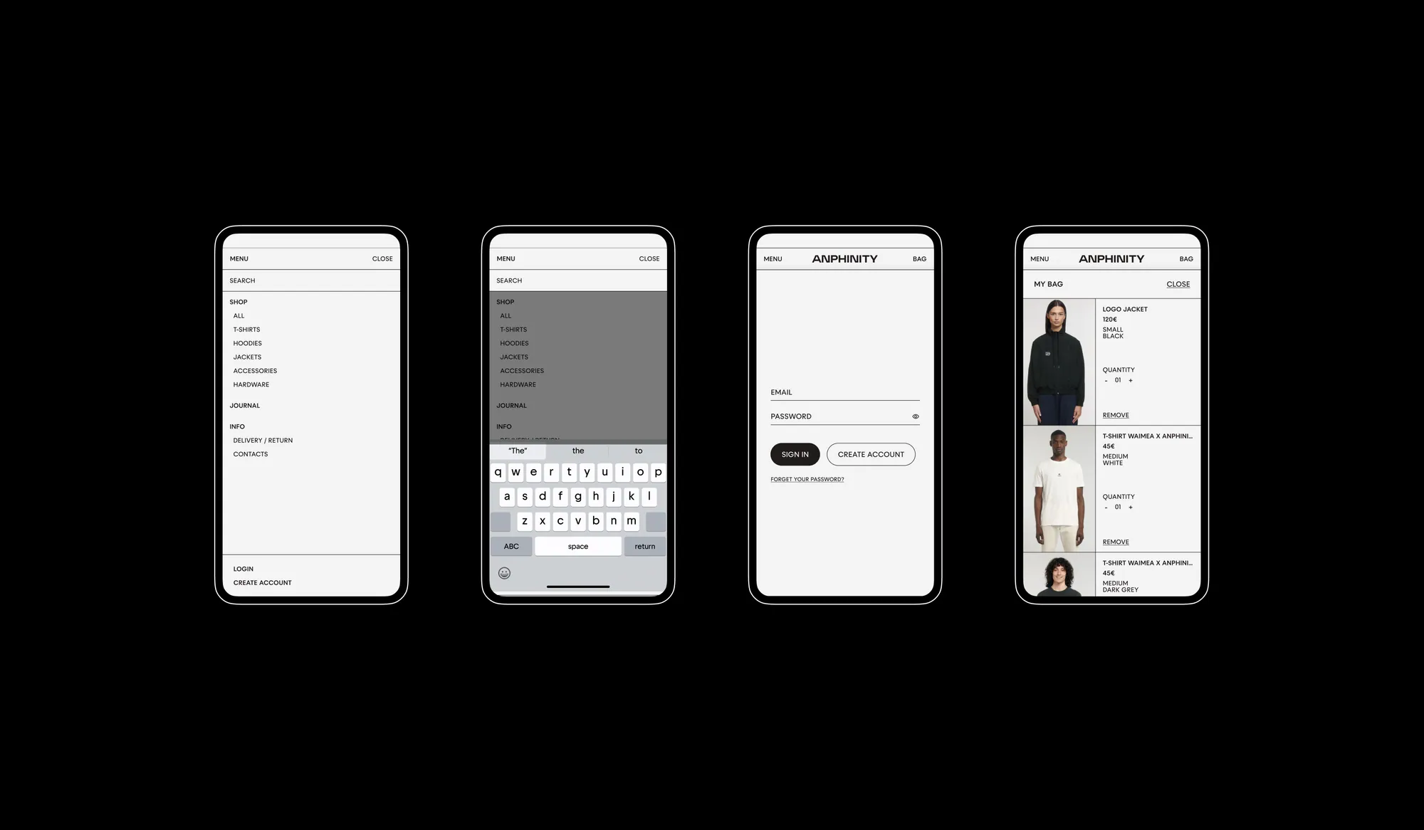 Anphinity Online Store — project image