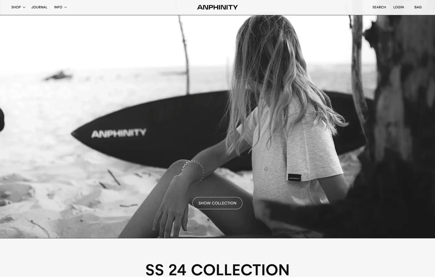 Anphinity Online Store — website preview