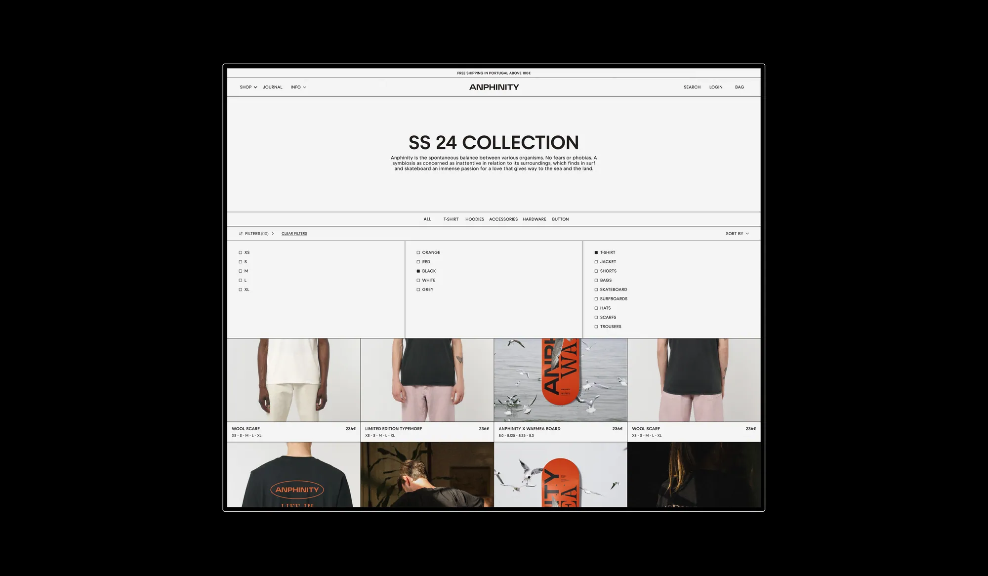 Anphinity Online Store — project image