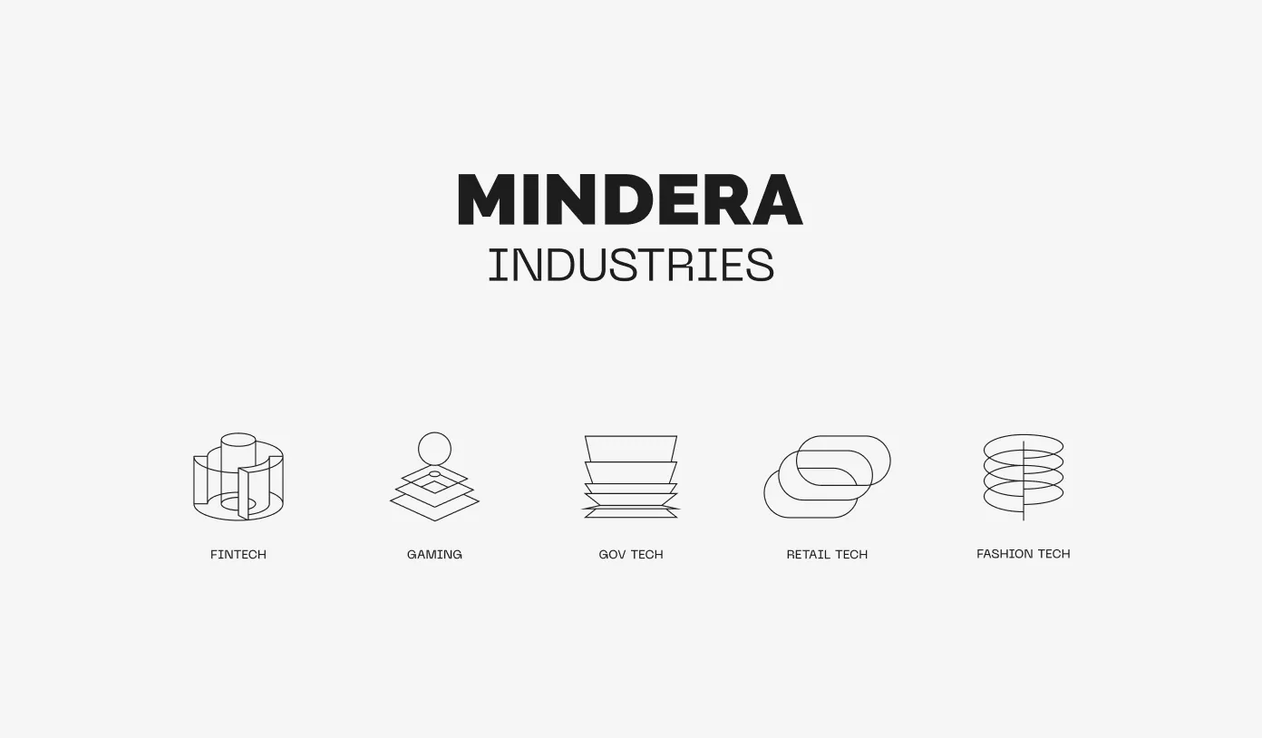 Mindera logo and wordmark