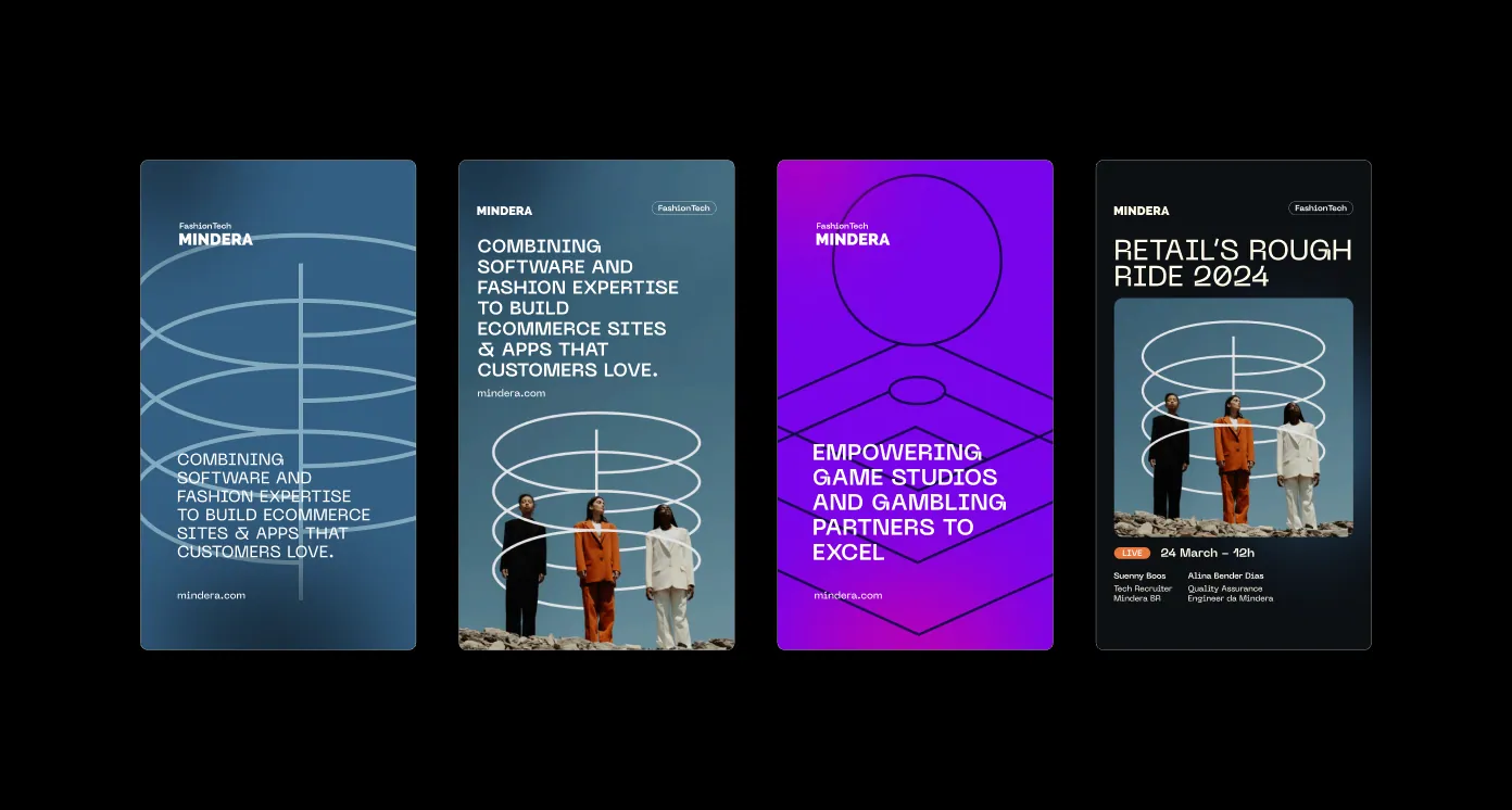 Mindera Instagram story designs
